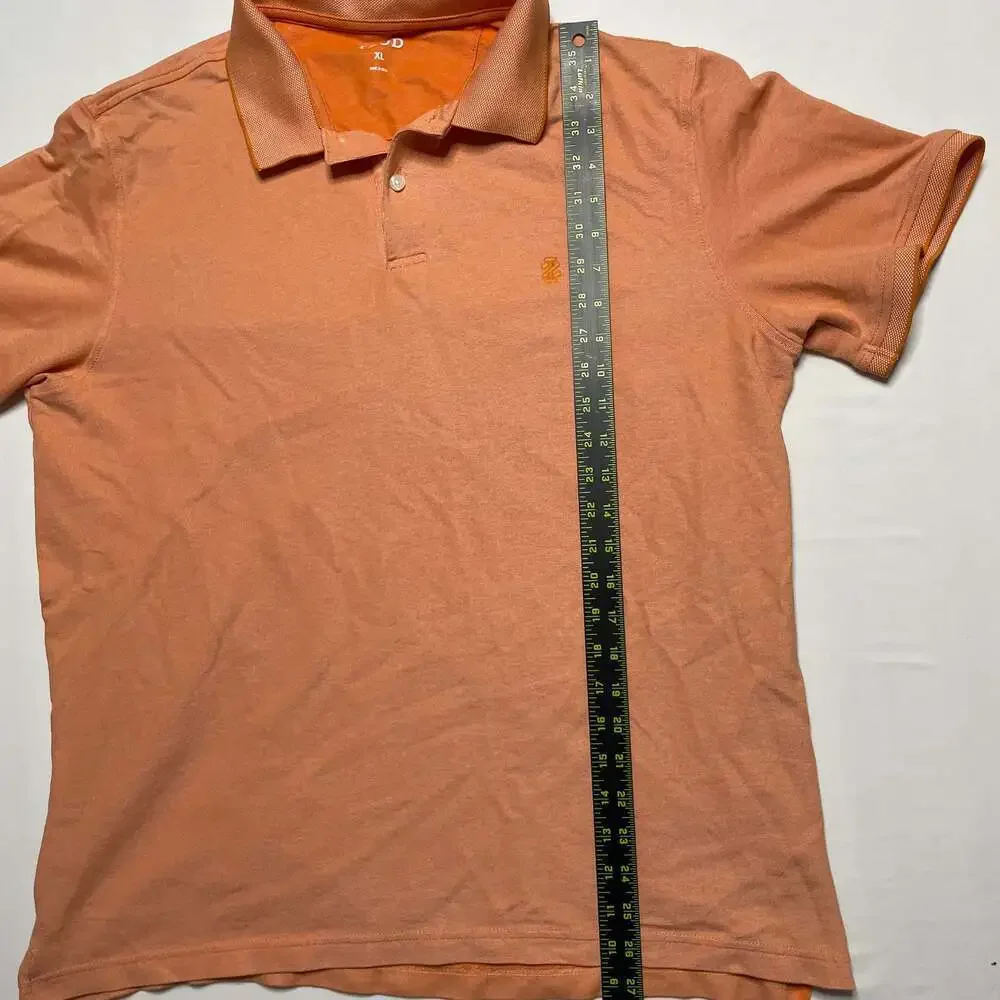 IZOD Men's Classic Fit Short Sleeve Pique Polo Shirt Orange